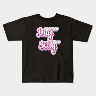 Another Day Another Slay 90s Barbie Pink Meme Kids T-Shirt